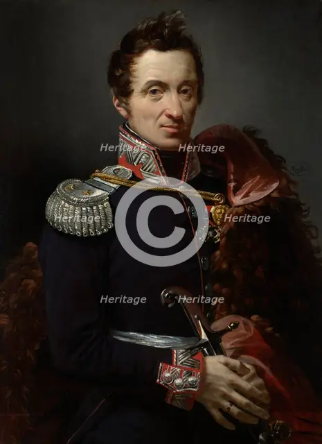Portrait of Prince Konstanty Czartoryski (1773-1860), 1821. Creator: Pierre Antoine Augustin Vafflard.