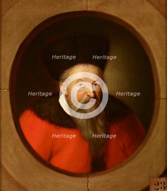 Portrait of Prince Konstanty Ostrogski (1460-1533), Castellan of Vilnius, Grand..., after 1785. Creator: Friedrich Kloss.