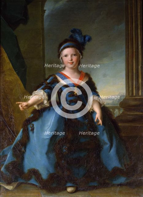 Portrait of Prince Louis Joseph Xavier, Duke of Burgundy (1751-1761). Artist: Nattier, Jean-Marc (1685-1766)