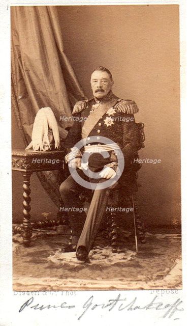 Portrait of Prince Pyotr Dmitrievich Gorchakov (1790-1868), 1860s.