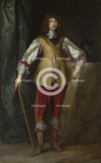 Portrait of Prince Rupert of the Rhine (1619-1682), Duke of Cumberland, ca 1637. Artist: Dyck, Anthony van, (Studio of)  