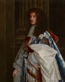 Portrait of Prince Rupert of the Rhine (1619-1682), wearing the robes of the Order of the Garter