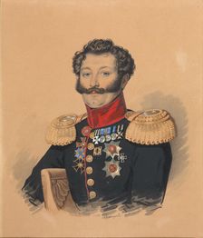 Portrait of Prince Stepan Alexandrovich Khilkov (1785-1854), after 1832. Creator: Hampeln, Carl, von (1794-after 1880)