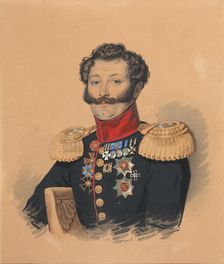 Portrait of Prince Stepan Alexandrovich Khilkov (1785-1854), after 1832. Creator: Hampeln, Carl, von (1794-after 1880)