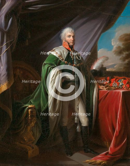 Portrait of Prince Sergei Fyodorovich Golitsyn (1749-1810), before 1810. Creator: Damon Ortolani, Giovanni Battista (1750-after 1810).