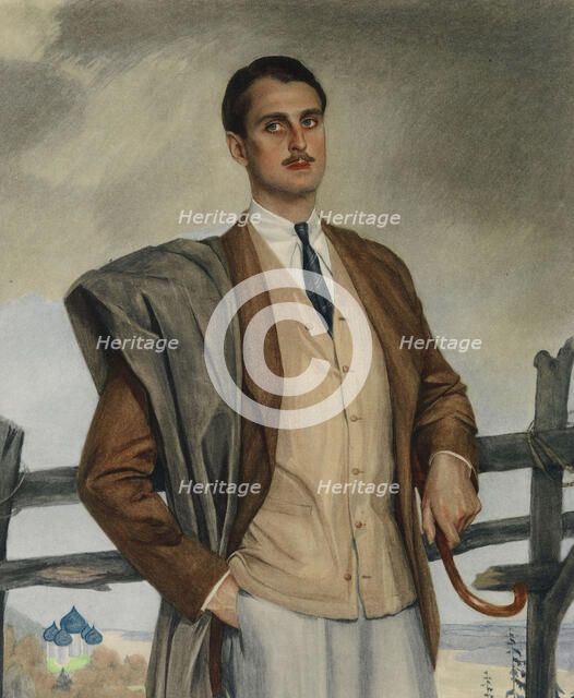Portrait of Prince Sergei Platonovich Obolensky (1890-1978), 1929. Creator: Sorin, Saveli Abramovich (1878-1953).