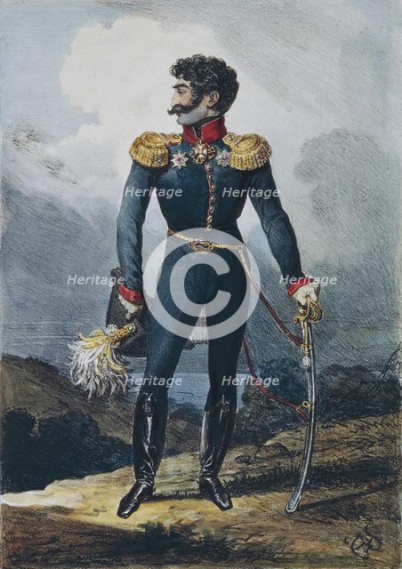 Portrait of Prince Valerian Grigoryevich Madatov (1782-1829), 1822. Artist: Briullov, Karl Pavlovich (1799-1852)