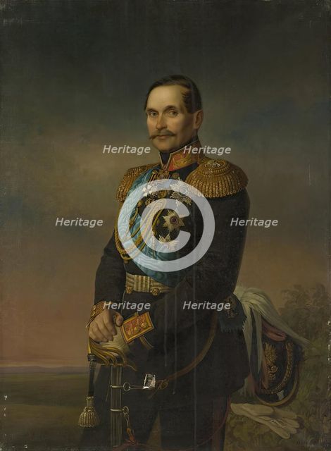 Portrait of Prince Vasily Dolgorukov, 1874. Creator: Georg von Bothmann.