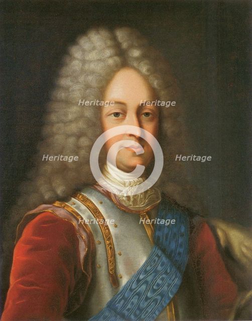 Portrait of Prince Vasily Lukich Dolgorukov (1672-1739), First half of the 19th cent.. Artist: Anonymous  