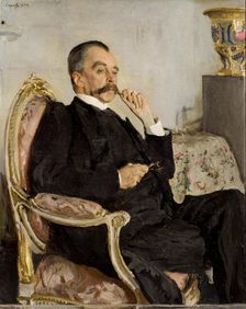 Portrait of Prince Vladimir Mikhaylovich Golitsyn (1847-1932), 1906. Creator: Serov, Valentin Alexandrovich (1865-1911)