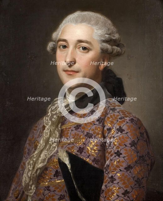 Portrait of Prince Vladimir Borisovich Golitsyn (1731-1799), 1762. Artist: Roslin, Alexander (1718-1793)