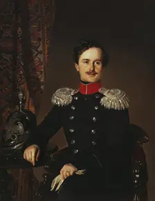 Portrait of Prince Vladimir Dolgorukov, Major-General of the Retinue of His Majesty, 1849. Creator: Ivan Makarov