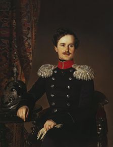 Portrait of Prince Vladimir Dolgorukov, Major-General of the Retinue of His Majesty, 1849. Creator: Ivan Makarov