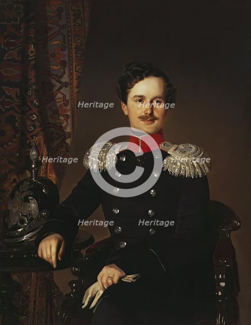 Portrait of Prince Vladimir Dolgorukov, Major-General of the Retinue of His Majesty, 1849. Creator: Ivan Makarov.