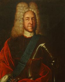 Portrait of Prince Yuri Yuryevich Trubetskoi (1668-1739), with the Polish..., 2nd Half of 18th cen. Creator: Anonymous