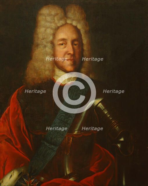 Portrait of Prince Yuri Yuryevich Trubetskoi (1668-1739), with the Polish..., 2nd Half of 18th cen. Creator: Anonymous.