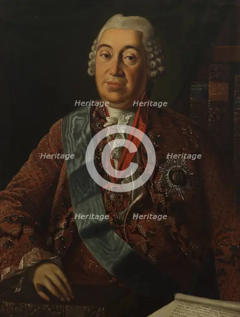 Portrait of Prince Yakov Petrovich Shakhovskoy (1705-1777), Second Half of the 18th cen. Creator: Anonymous.
