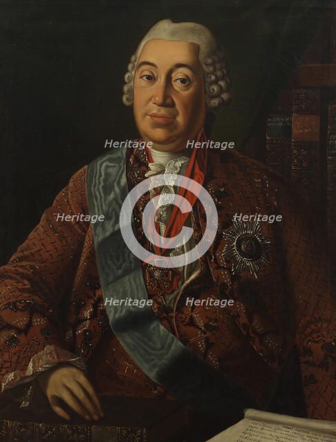 Portrait of Prince Yakov Petrovich Shakhovskoy (1705-1777), Second Half of the 18th cen. Creator: Anonymous.