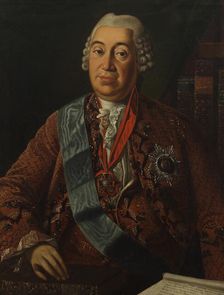 Portrait of Prince Yakov Petrovich Shakhovskoy (1705-1777), Second Half of the 18th cen. Creator: Anonymous