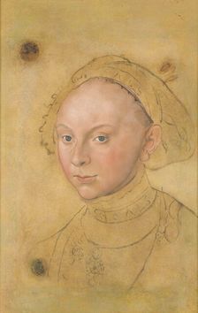 Portrait of Princess Catherine of Brunswick-Grubenhagen (1524-1581), ca 1540-1541. Creator: Cranach, Lucas, the Younger (1515-1586)