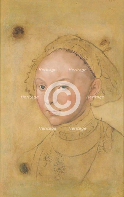 Portrait of Princess Catherine of Brunswick-Grubenhagen (1524-1581), ca 1540-1541. Creator: Cranach, Lucas, the Younger (1515-1586).