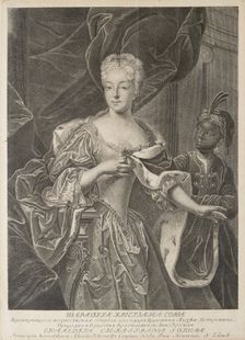 Portrait of Princess Charlotte of Brunswick-Wolfenbüttel (1694-1715), wife of Tsarevich Alexei Petro Artist: Wortmann, Christian Albrecht (1680-1760)