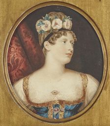 Portrait of Princess Charlotte of Wales (1796-1817), c 1817. Creator: Dawe, George, (after)