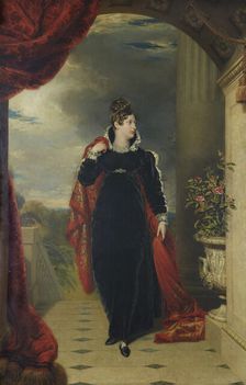 Portrait of Princess Charlotte of Wales (1796-1817), ca 1816. Creator: Dawe, George (1781-1829)