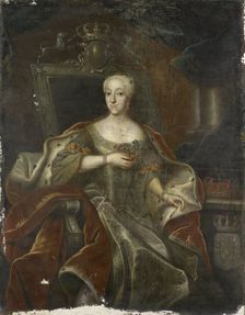 Portrait of Princess Charlotte Amalie, Daughter of Frederick IV, King of Denmark, 1755-1765. Creator: Anon