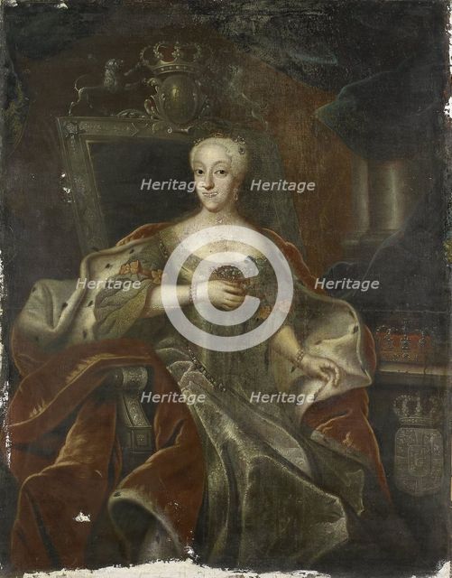 Portrait of Princess Charlotte Amalie, Daughter of Frederick IV, King of Denmark, 1755-1765. Creator: Anon.