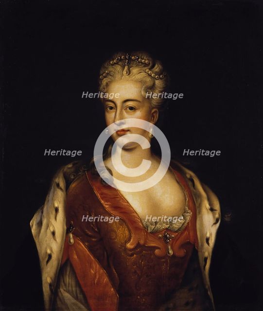 Portrait of Princess Charlotte Christine of Brunswick-Wolfenbüttel, wife of Tsarevich Alexei of Russ Artist: Anonymous  