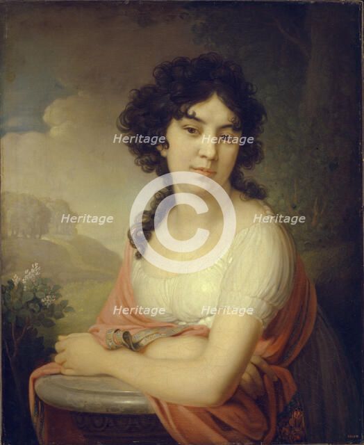 Portrait of Princess Anna Petrovna Gagarina, 1801. Artist: Borovikovsky, Vladimir Lukich (1757-1825)