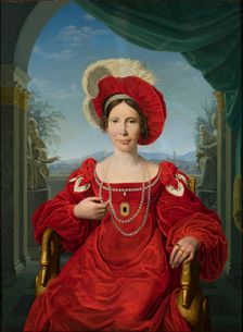 Portrait of Princess Augusta of Prussia (1780-1841), c1815. Creator: Bury, Friedrich (1763-1823)