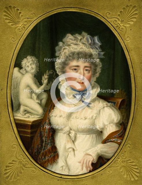 Portrait of Princess Elzbieta Izabela Lubomirska (née Countess Czartoryska) (1736-1816), 1816. Artist: Hummel, Carl (1769-1840)