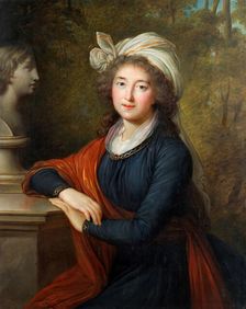 Portrait of Princess Elzbieta Izabela Lubomirska, née Countess Czartoryska (1736-1816), 1793. Creator: Vigée Le Brun, Louise Élisabeth (1755-1842)
