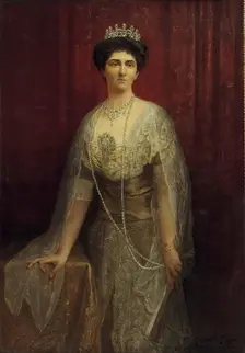 Portrait of Princess Elena of Montenegro (1873-1952), Queen of Italy, 1913