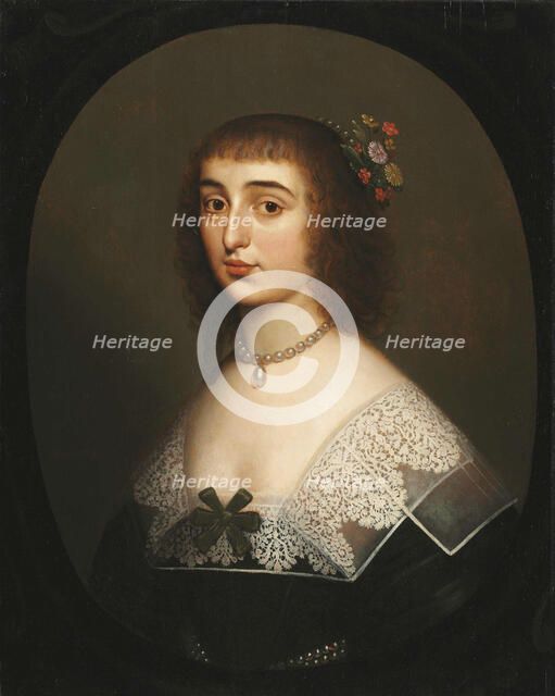 Portrait of Princess Elisabeth of the Palatinate (1618-1680), First Half of 17th cen. Creator: Honthorst, Gerrit, van (1592-1656).
