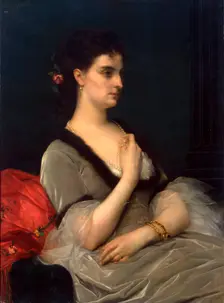 Portrait of Princess Elizabeth Vorontsova-Dashkova 1873. Creator: Cabanel, Alexandre (1823-1889)
