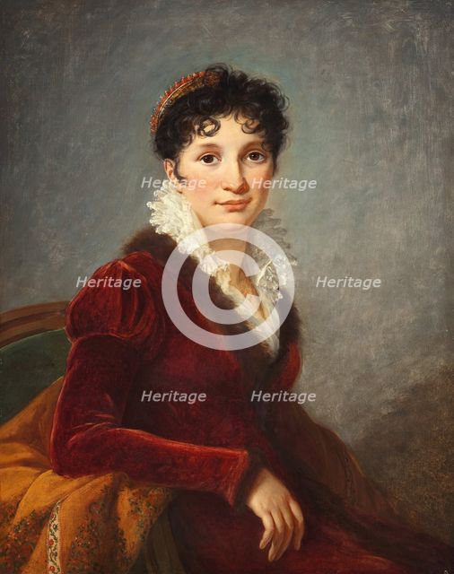 Portrait of Princess Franziska (Fanny) Biron of Curland (1790-1849), née Countess of Maltzan, 1810. Creator: Vigée Le Brun, Louise Élisabeth (1755-1842).