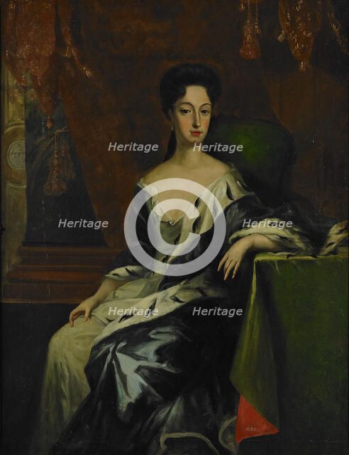 Portrait of Princess Hedvig Sofia of Sweden, Duchess of Holstein-Gottorp (1681-1708), End of 17th cen.. Artist: Krafft, David, von (1655-1724)