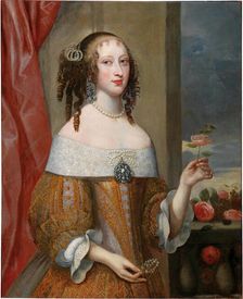 Portrait of Princess Henriette Adelaide of Savoy (1636-1676), Electress of Bavaria. Creator: Torret, Philibert (c. 1600-1669)