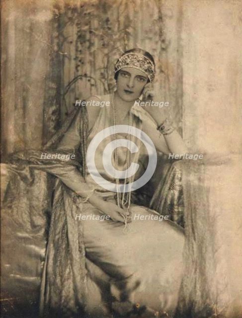 Portrait of Princess Irina Alexandrovna of Russia (1895-1970), wearing one of the Maison Irfé creati