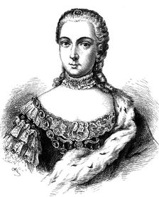 Portrait of Princess Isabella of Parma (1741-1763), Archduchess of Austria, 1861