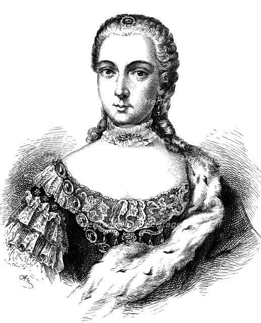 Portrait of Princess Isabella of Parma (1741-1763), Archduchess of Austria, 1861.