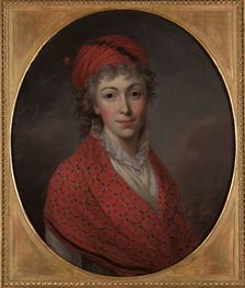 Portrait of Princess Izabela Czartoryska (1746-1835), née Flemming, 1796. Creator: Wojniakowski, Kazimierz (1771-1812)