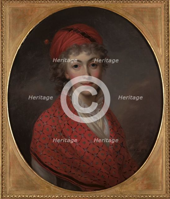 Portrait of Princess Izabela Czartoryska (1746-1835), née Flemming, 1796. Creator: Wojniakowski, Kazimierz (1771-1812).