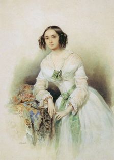 Portrait of Princess Olga Alexeevna Golitsyna, née Shcherbatova (1829-1879), 1847