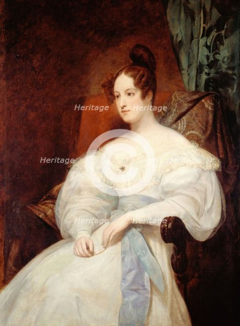 Portrait of Princess Louise of Orléans (1812-1850), 1833. Creator: Scheffer, Ary (1795-1858).