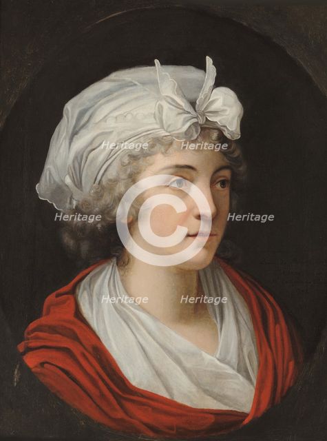 Portrait of Princess Louise of Stolberg-Gedern (1752-1824), Countess of Albany, 1797. Creator: Fabre, François-Xavier Pascal, Baron (1766-1837).