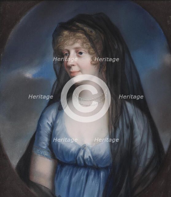 Portrait of Princess Louise of Stolberg-Gedern (1764-1834), Duchess of Saxe-Meiningen. Creator: Schröder, Johann Heinrich (1751-1812).